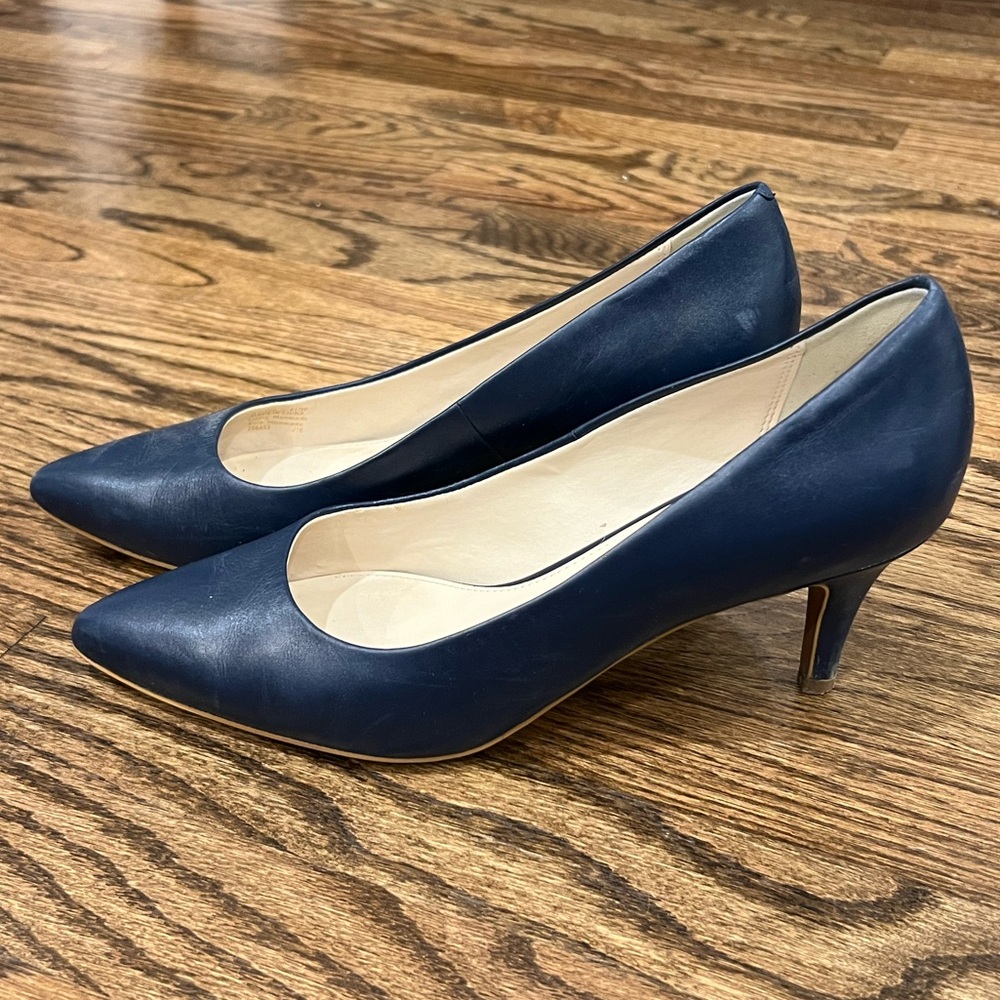Cole Haan Vandem Navy Heels - Size 8.5